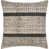 Black, Light Beige / Down Feather / 18" x 18"