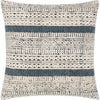 Dark Blue, Light Beige / Down / 14"H x 22"W