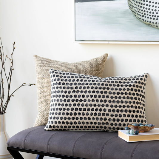 Janya Pillow - 14201 by Livabliss. Made from 100% cotton in a unique style.