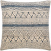 Dark Blue, Light Beige / Down / 14"H x 22"W