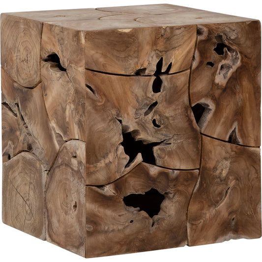 Briar Side Table by Arch & Plane in natural teak. Made from teak wood in a unique style.