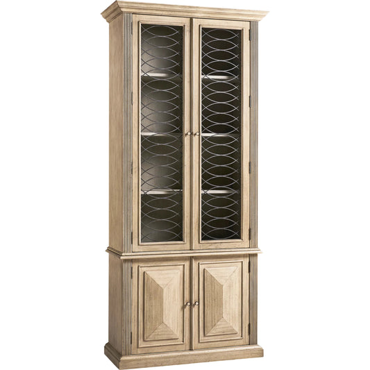 Kairos Display Cabinet by Jonathan Charles in bleached walnut. Made from acacia in a cottage & farmhouse style.
