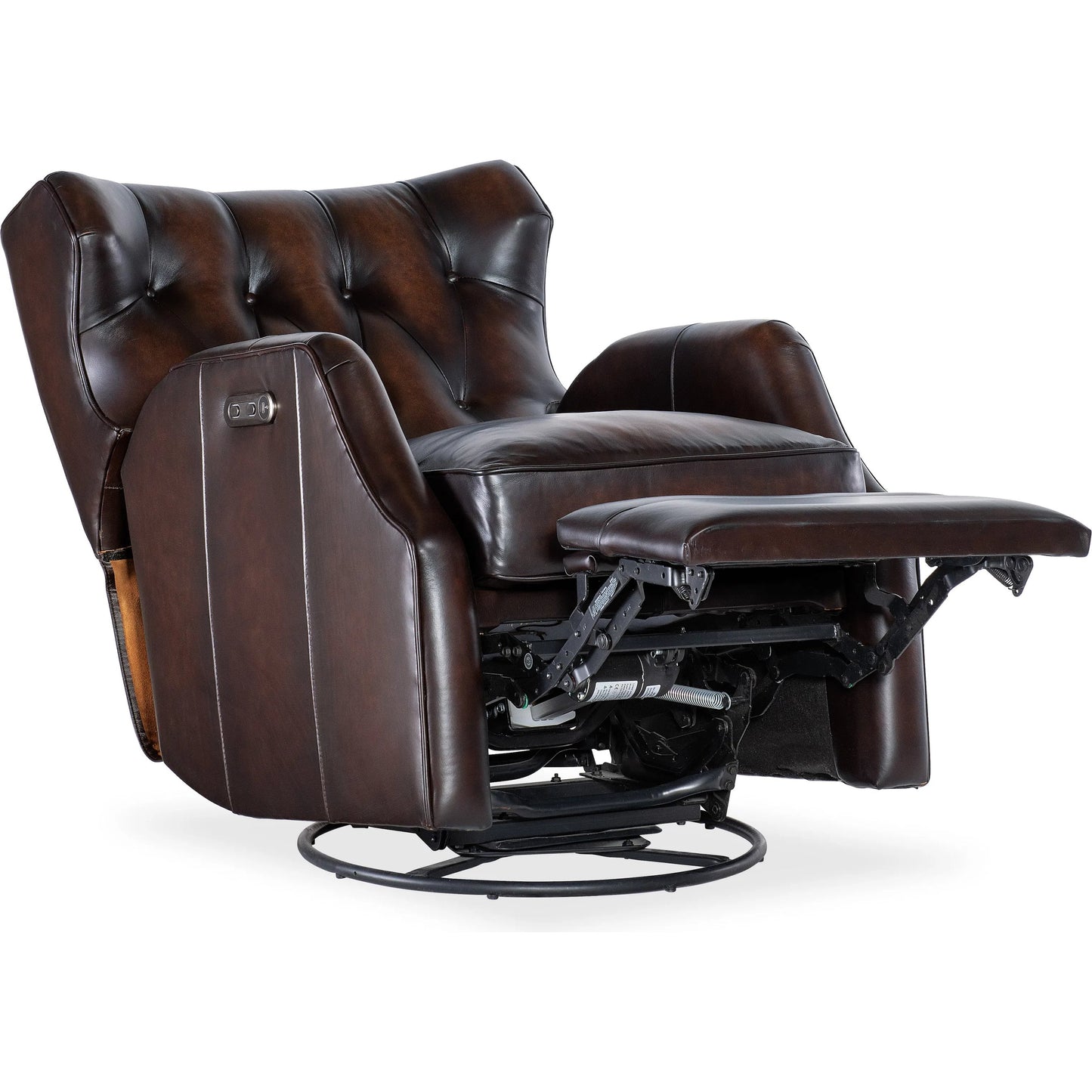 006 SI-2250780 | Additional Silo | Henderson Power Swivel Glider Recliner by Hooker Furniture in dark brown. Made from unique in a traditional style.