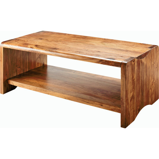 Joiner Coffee Table - 499044 by Surya in top: brown, base: brown and lacqueredlacquered. Made from acacia in a modern style.