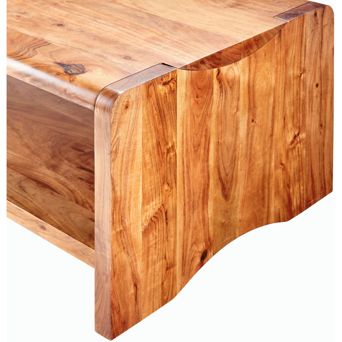 003 SI-2099305 | Closeup | Joiner Coffee Table - 499044 by Surya in brown and lacqueredlacquered. Made from acacia in a modern style.