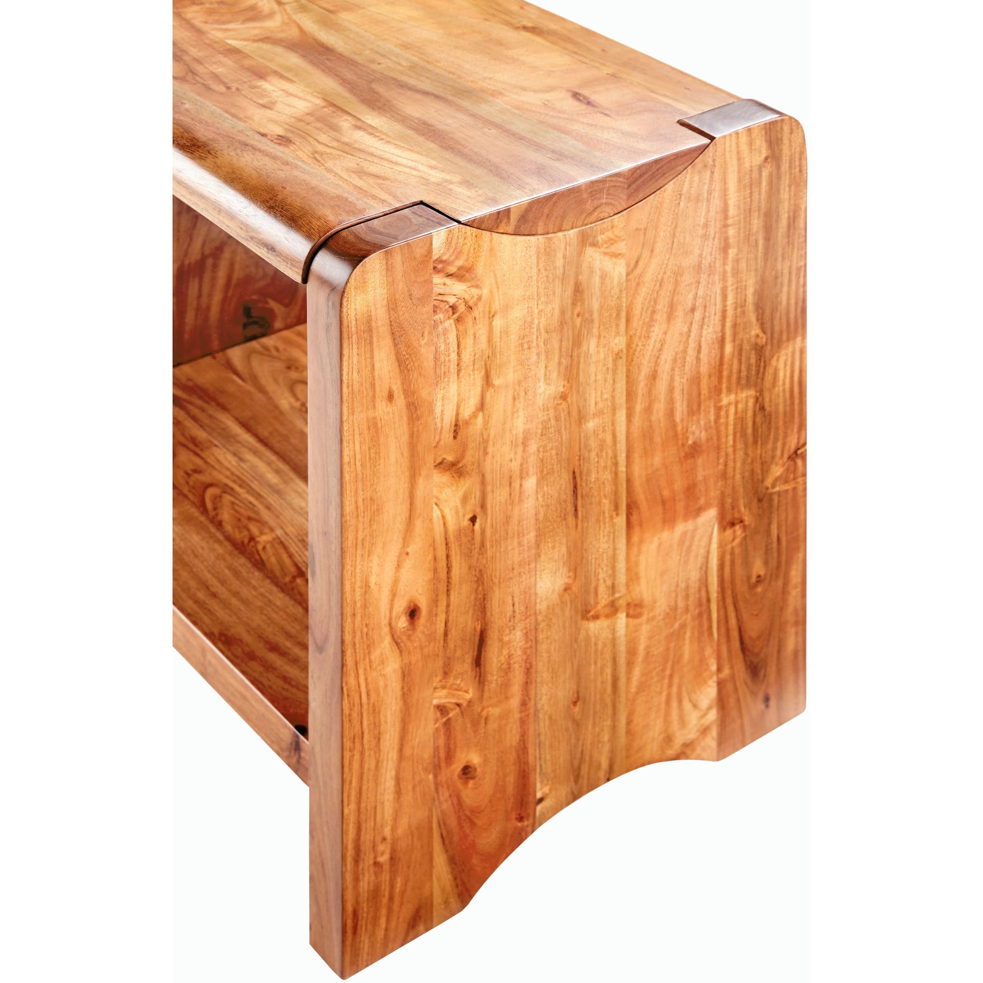 Joiner - 499047 by Surya in brown and lacquered. Made from acacia in a rustic style.