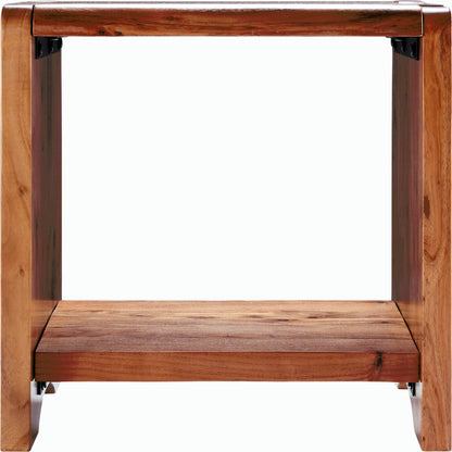 Joiner - 499047 by Surya in brown and lacquered. Made from acacia in a rustic style.