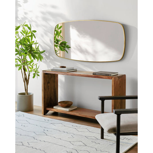 Joiner - 499050 by Surya in brown and lacquered. Made from acacia in a rustic style.