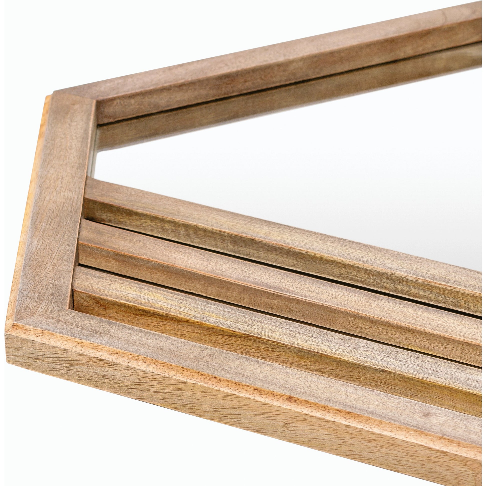 Jorah - 25048 by Surya in brown and stained. Made from wood in a modern style.