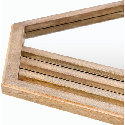 Jorah - 25048 by Surya in brown and stained. Made from wood in a modern style.