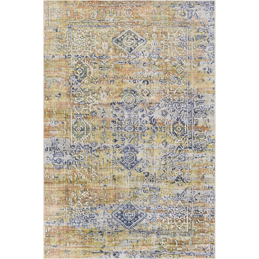 Jordan Rug - 33509 by Surya in deep teal, dark brown, medium gray. Made from face: 100% viscose, warp: 100% cotton in a unique style.
