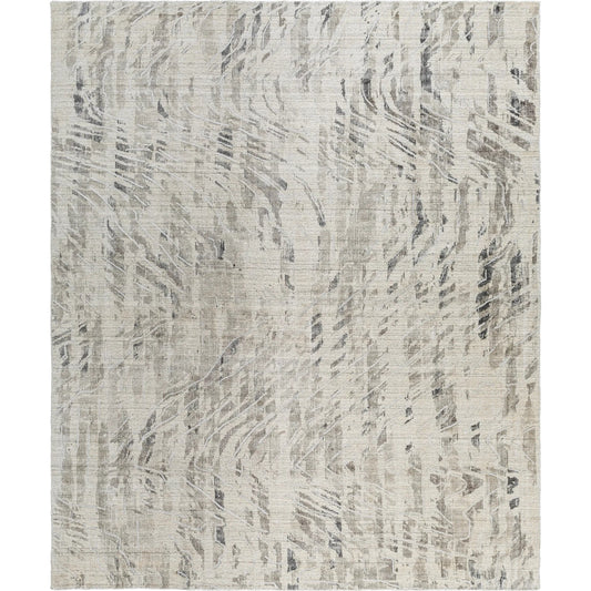 Jordan Rug - 476032 by Surya in ivory, taupe, charcoal. Made from viscose, new zealand wool in a unique style.