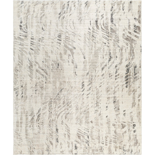 Jordan Rug - 33239 by Surya in ash, metallic - silver, light silver, pewter. Made from main: 95% viscose, main: 5% new zealand wool in a unique style.