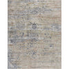 Ivory, Slate Blue, Sandstone, Charcoal, Taupe / 2' x 3'