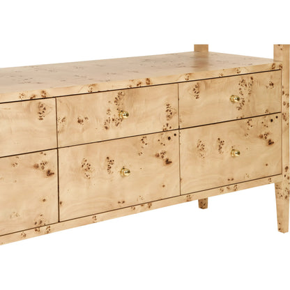 Jordan Six Drawer Console by Worlds Away. Made from unique in a modern style.