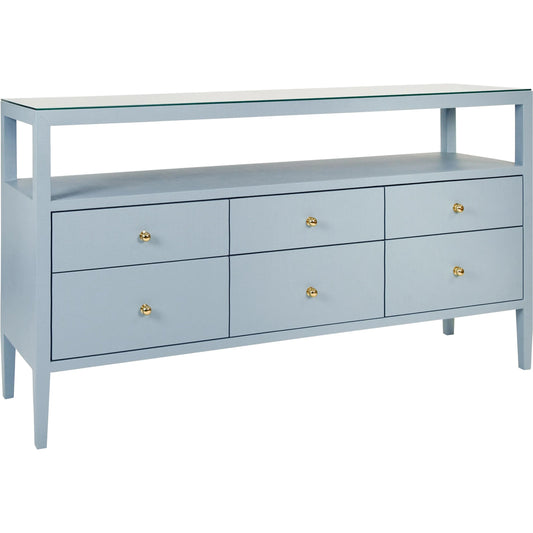 Jordan Six Drawer Console by Worlds Away. Made from unique in a modern style.