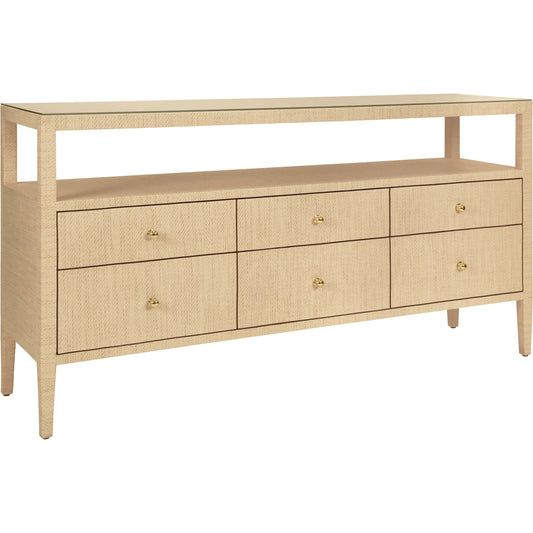 Jordan Six Drawer Console by Worlds Away. Made from unique in a modern style.