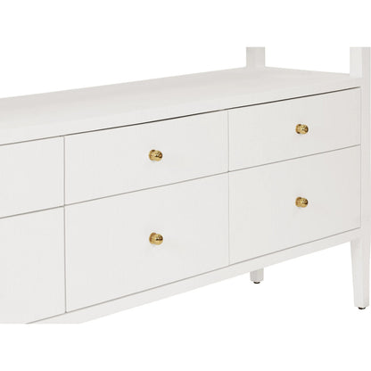 Jordan Six Drawer Console by Worlds Away. Made from unique in a modern style.
