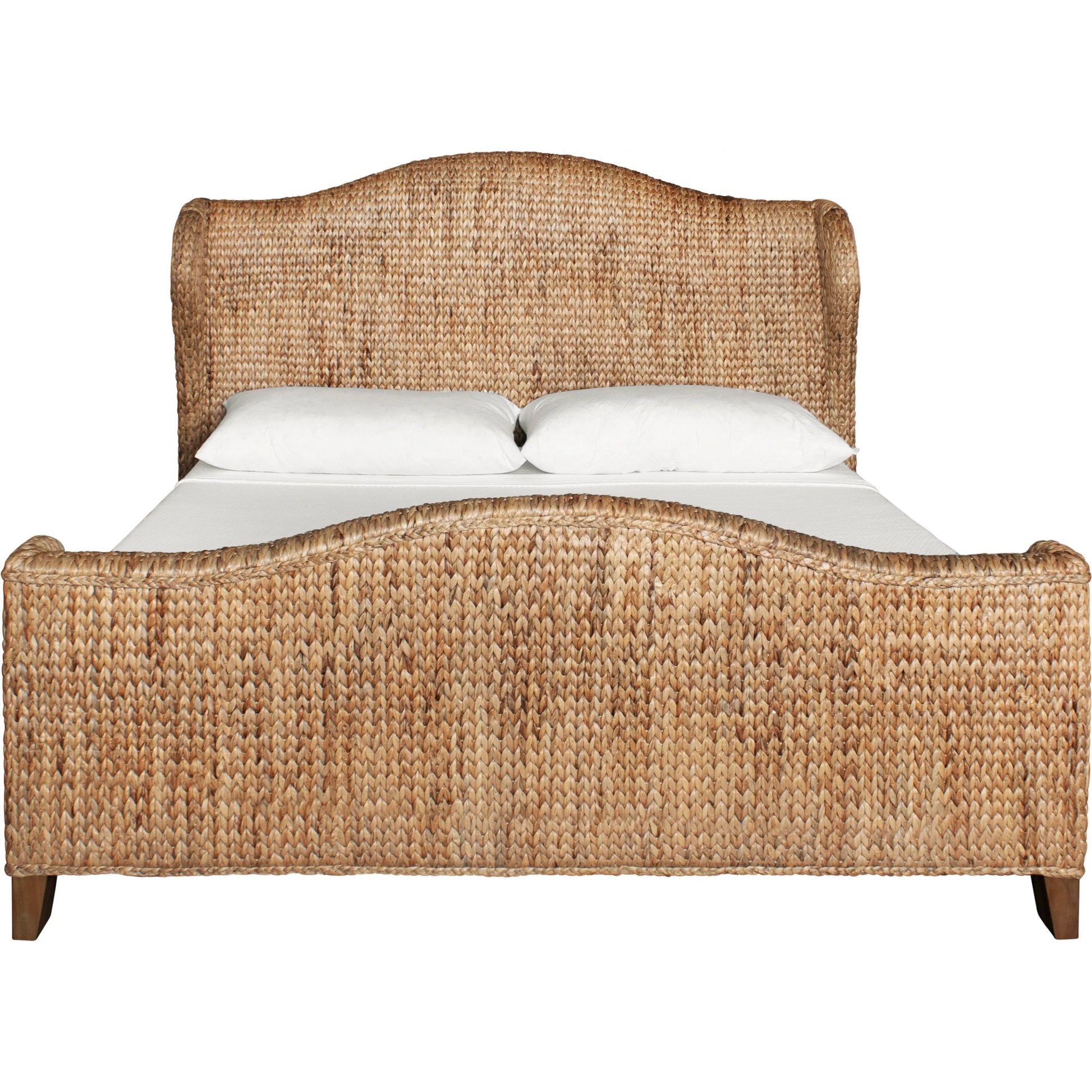 Jovi Winged Headboard and Footboard by Worlds Away in brown. Made from unique in a rustic style.