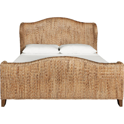 Jovi Winged Headboard and Footboard by Worlds Away in brown. Made from unique in a rustic style.