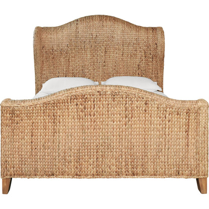 Jovi Winged Headboard and Footboard by Worlds Away in brown. Made from unique in a rustic style.