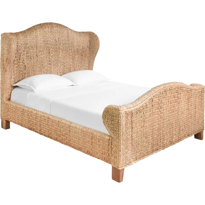 Jovi Winged Headboard and Footboard by Worlds Away in brown. Made from unique in a rustic style.