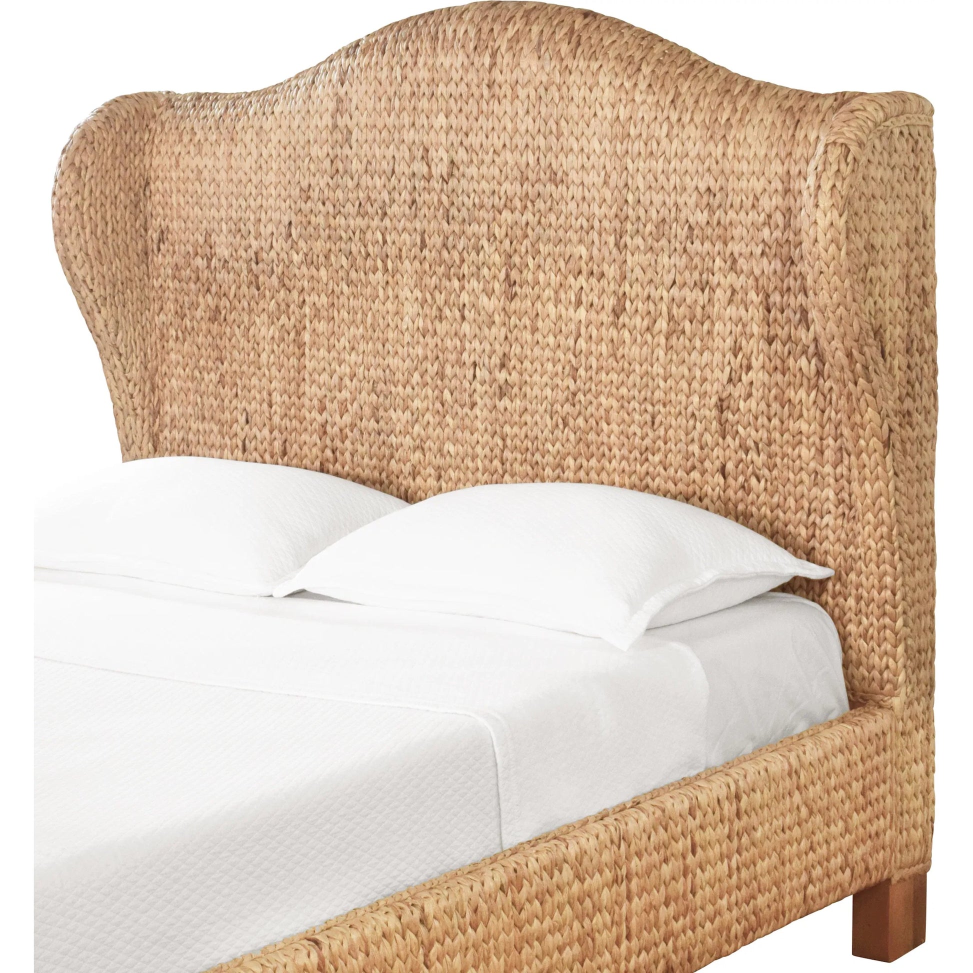 Jovi Winged Headboard and Footboard by Worlds Away in brown. Made from unique in a rustic style.