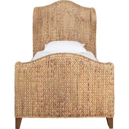 Jovi Winged Headboard and Footboard by Worlds Away in brown. Made from unique in a rustic style.