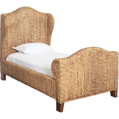 Jovi Winged Headboard and Footboard by Worlds Away in brown. Made from unique in a rustic style.