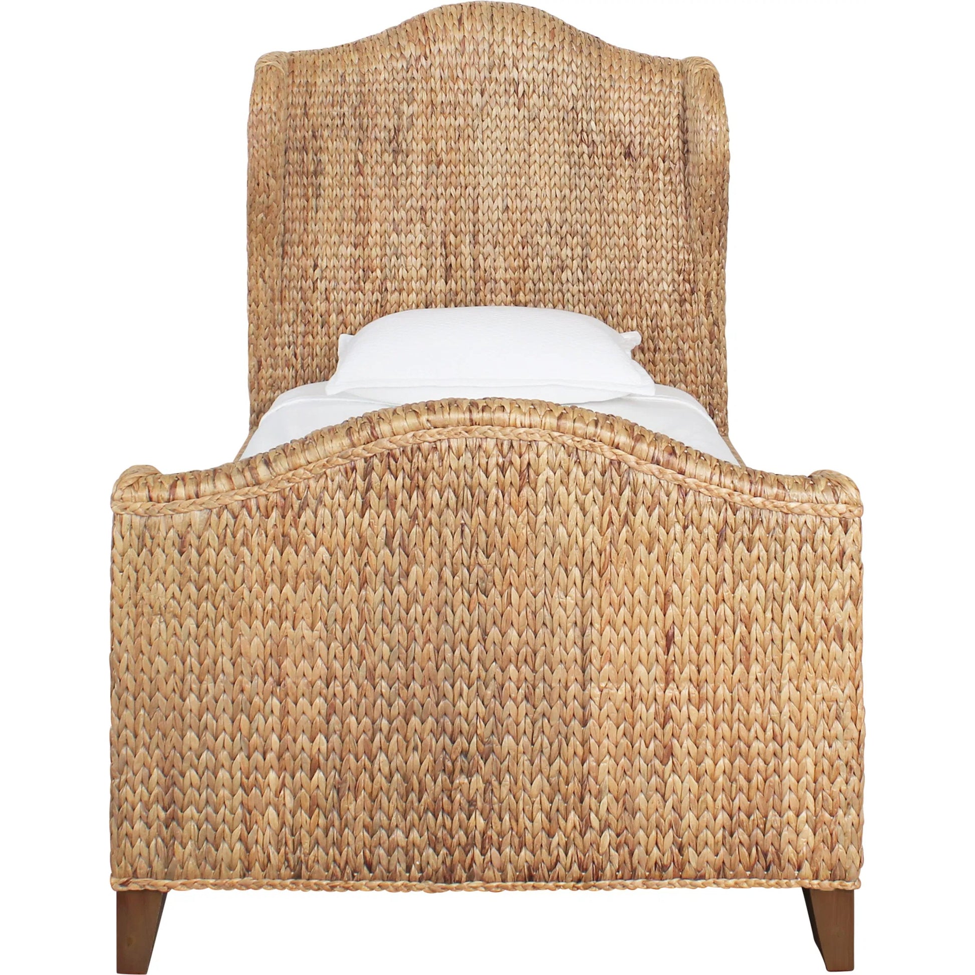 Jovi Winged Headboard and Footboard by Worlds Away in brown. Made from unique in a rustic style.