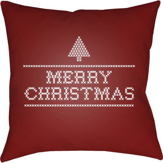 Merry Christmas III Pillow - 24346 by Livabliss. Made from front: 100% polyester, back: 100% polyester in a traditional style.