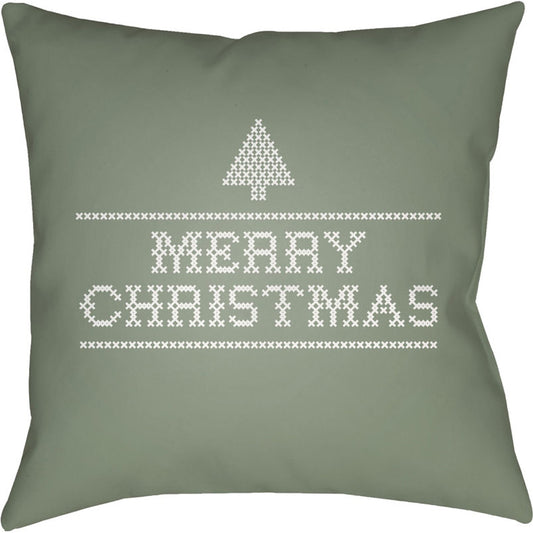 Merry Christmas III Pillow - 24346 by Livabliss. Made from front: 100% polyester, back: 100% polyester in a traditional style.