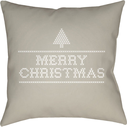 Merry Christmas III Pillow - 24346 by Livabliss. Made from front: 100% polyester, back: 100% polyester in a traditional style.