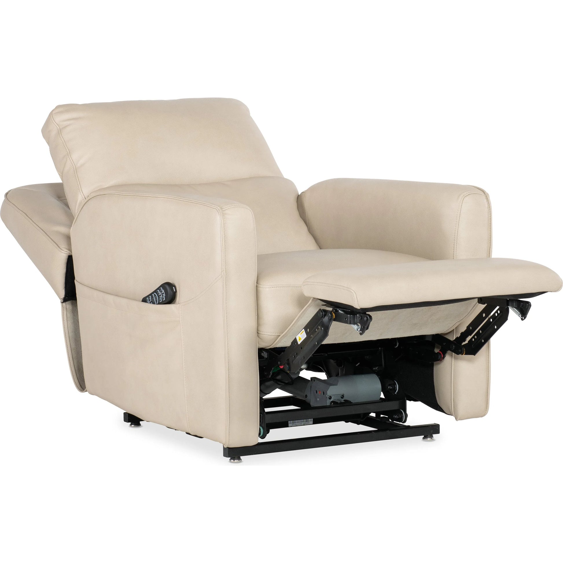 Flynn Power Recliner w/ Power Headrest, Lumbar, and Lift by Hooker Furniture in beige. Made from unique in a traditional style.