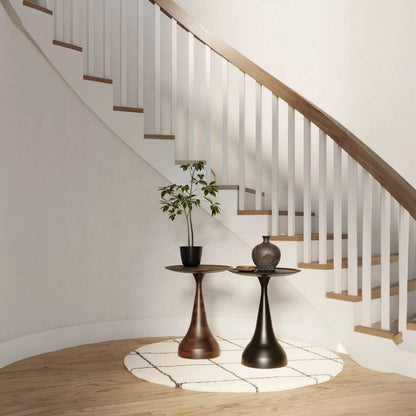 Polina Side Table by LH Imports. Made from mango wood in a unique style.