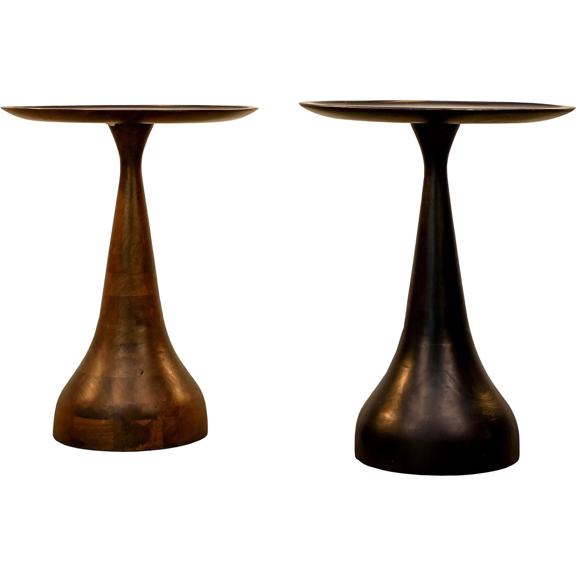 Polina Side Table by LH Imports. Made from mango wood in a unique style.