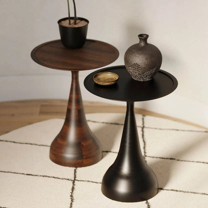 Polina Side Table by LH Imports. Made from mango wood in a unique style.