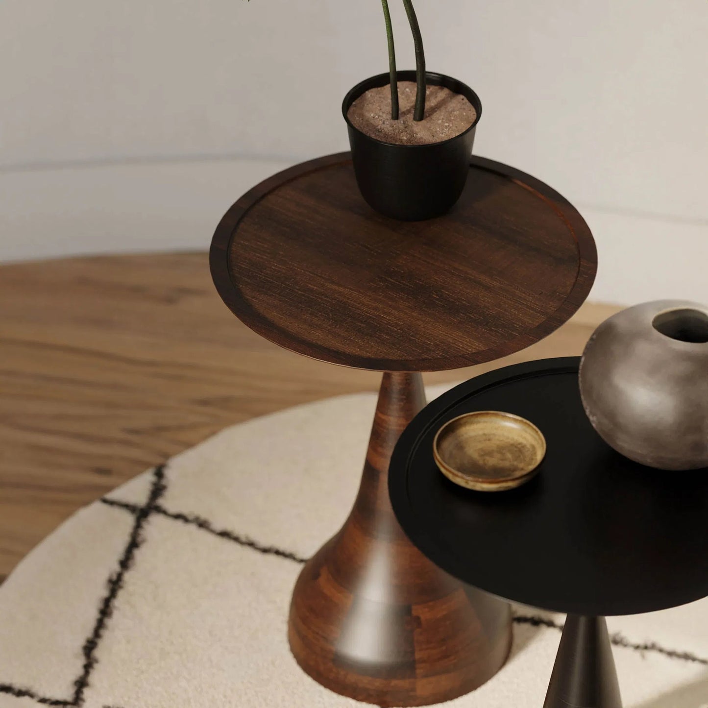 013 SI-2325095 | Lifestyle | Polina Side Table by LH Imports. Made from mango wood in a unique style.