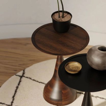 Polina Side Table by LH Imports. Made from mango wood in a unique style.