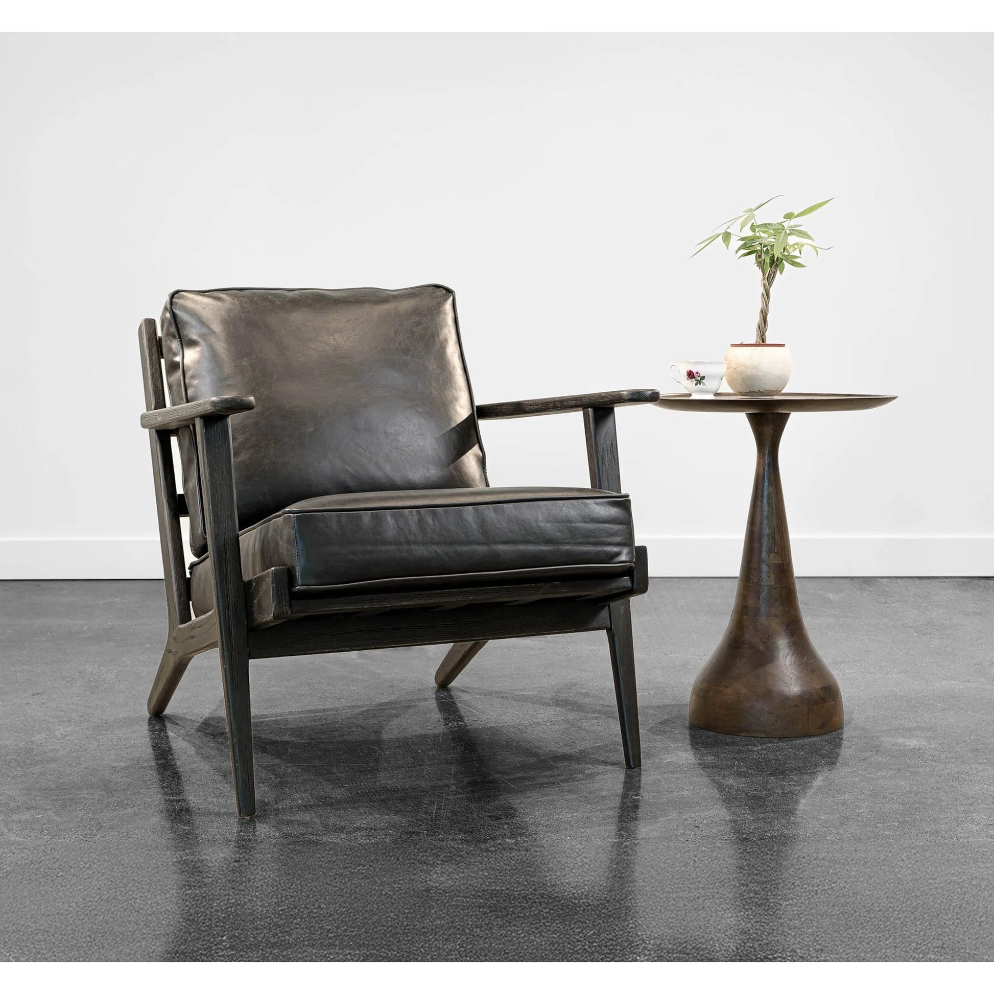 Polina Side Table by LH Imports. Made from mango wood in a unique style.