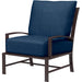 La Jolla Outdoor Club Chair by Sunset West in browns. Made from aluminum in a modern style.