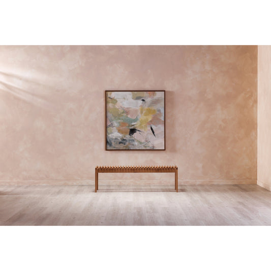 Serendipity Framed Painting by Moe's Home Collection. Made from acrylic paint on canvas, brown timber frame in a modern style.