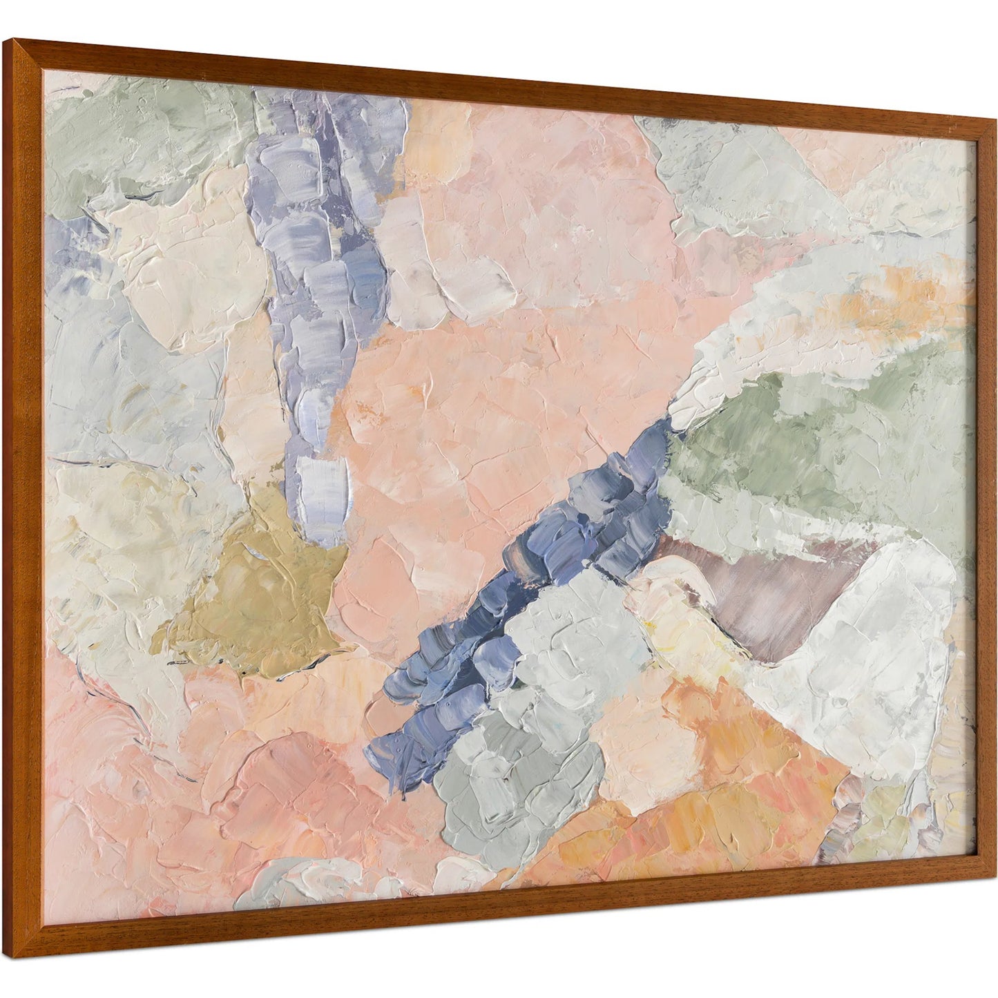 001 SI-2368013 | Additional Silo | Esti Framed Painting by Moe's Home Collection in multicolor. Made from acrylic paint on canvas, polyester canvas, solid wood frame, fir wooden stretcher in a eclectic & global style.