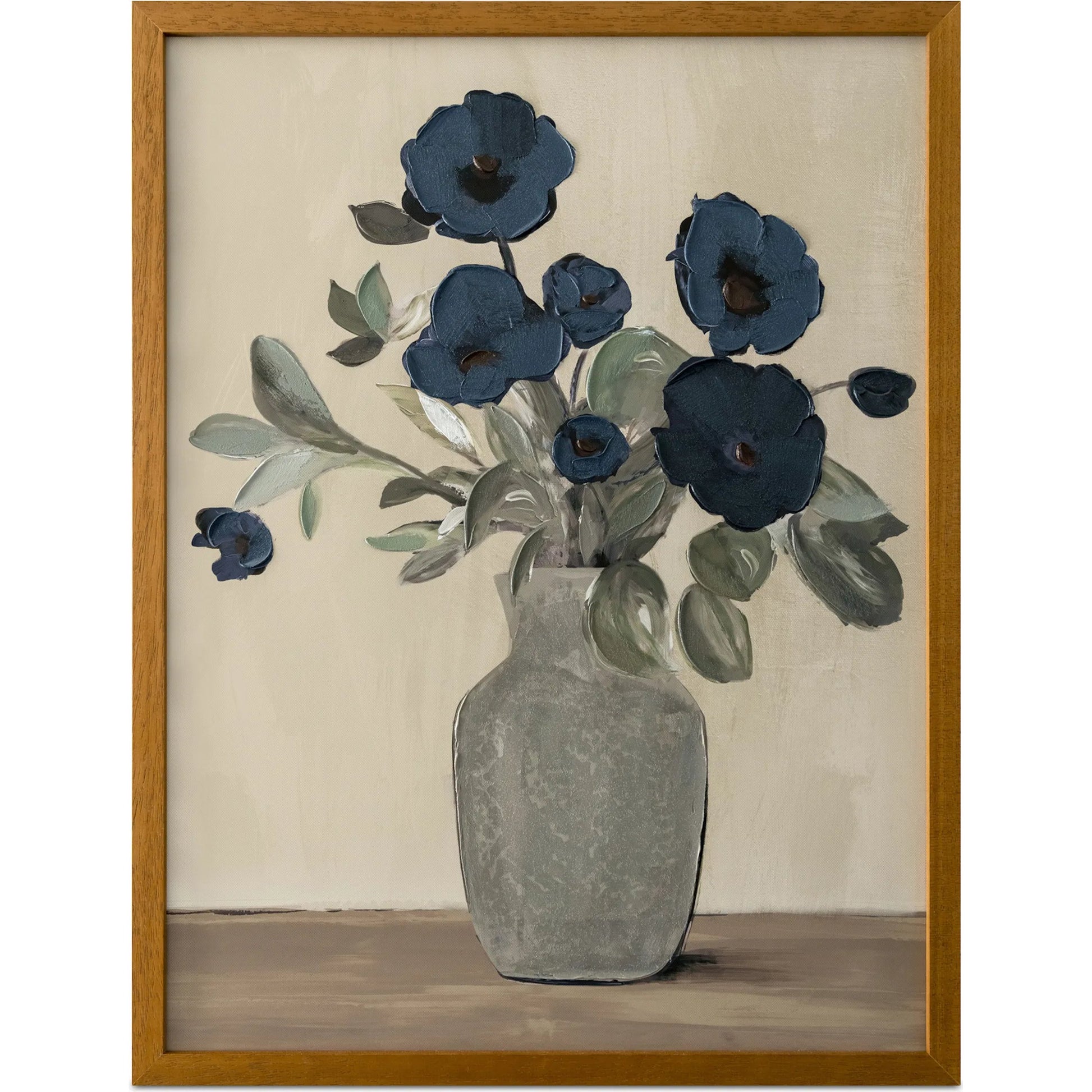 Sentiment Framed Painting by Moe's Home Collection in multicolor. Made from acrylic paint on canvas, solid wood frame, fir wood stretcher in a eclectic & global style.