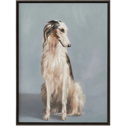 Blue Framed Painting by Moe's Home Collection in multicolor. Made from polyester canvas, acrylic paint, fir back support board, whitewood frame in a unique style.