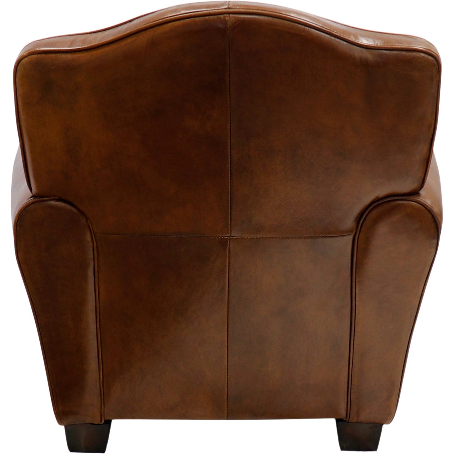 004 SI-2030352 | Additional Silo | Palermo Wing Chair by Pasargad Home in brown. Made from leather in a transitional style.