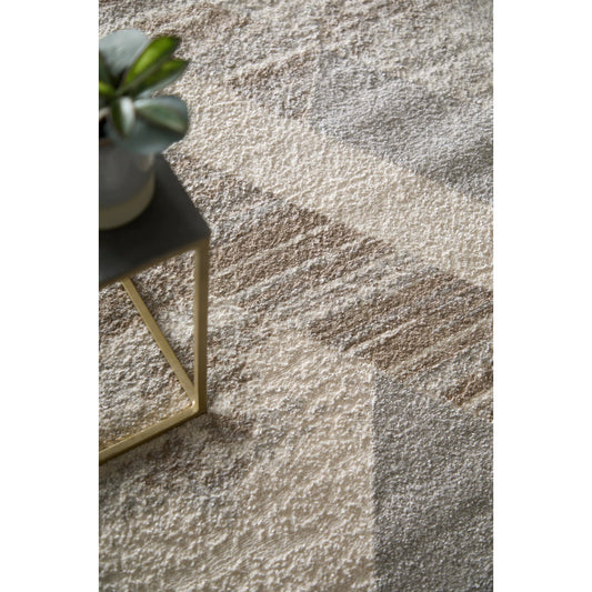 Vancouver Geometric Rug - VNR39NRF by Feizy in tan, brown, ivory. Made from polypropylene, polyester in a unique style.