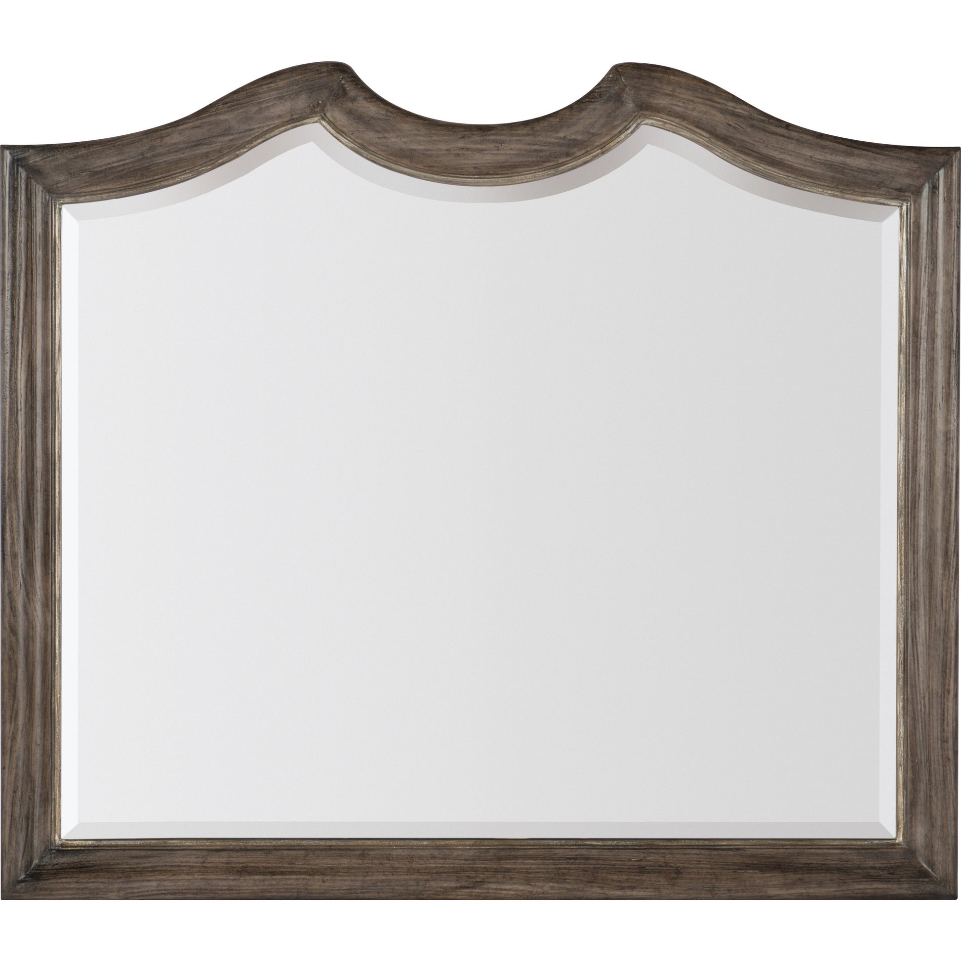 Woodlands Mirror by Hooker Furniture in heathered lambswool. Made from mirror in a traditional style.