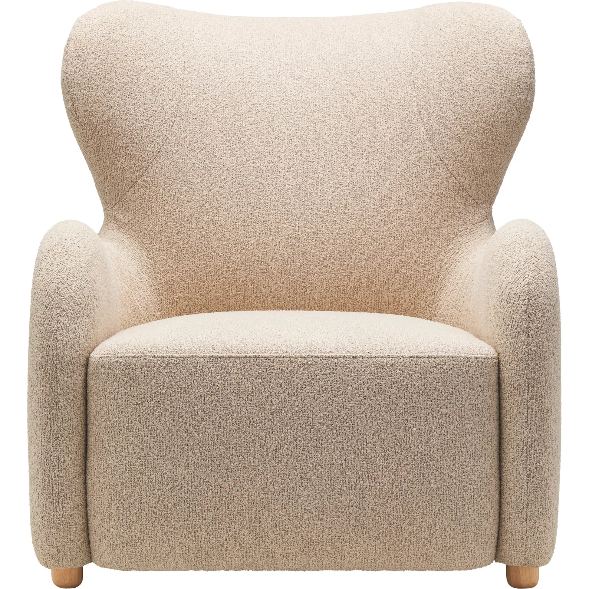 Jacqui Accent Chair 539503 by Surya in base: brown and natural. Made from polyester, rubber wood, polyurethane foam, dacron in a transitional style.