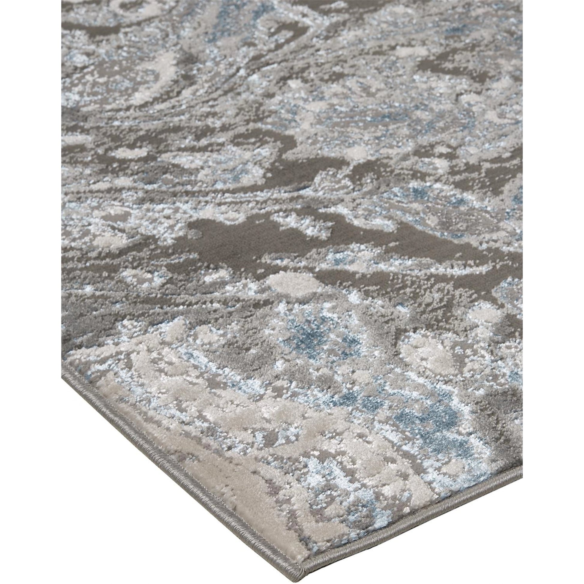 Azure Rug - 3405F by Feizy in ivory, gray, blue. Made from polyester, polypropylene in a unique style.